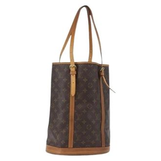 Louis Vuitton Pre-owned Bucket Bags, female, Brown, Size: ONE SIZE Pre-owned Monogram Canvas Bucket Bag