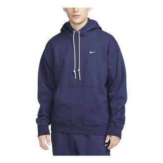 Nike Solo Swoosh Fleece Hoodie Midnight Navy DX1355-410