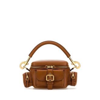 Chlo&eacute; Brown Leather Small Camera Bag Handbag