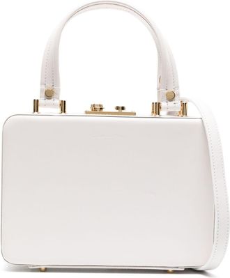 Gianvito Rossi Val&igrave; leather tote bag - women - Calf Leather - OS - White