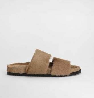 Dolce & Gabbana Dg Casual Kid Goat Sandals - Man Sandals And Slides Beige 42.5