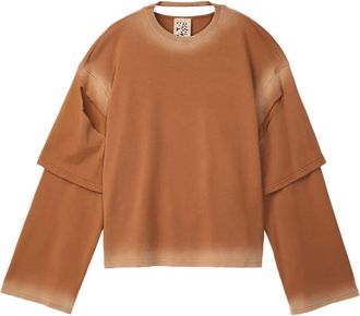 Camperlab T-shirt a strati - Marrone