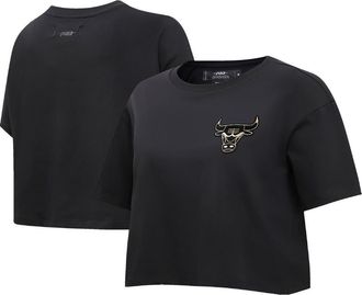 Pro Standard Womens Pro Standard Black Chicago Bulls Holiday Glam Boxy T-Shirt at Nordstrom, Size X-Large