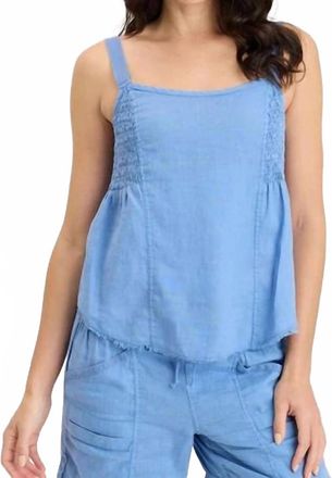 Xcvi Fernley Tank Top In Shasta Lake Blue