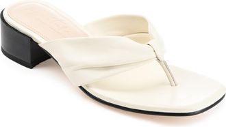 Journee Collection Journee Signature Womens Genuine Leather Francine Sandals