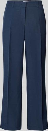 Raffaello Rossi Raffaello Rossi Straight Leg Stoffhose aus Viskose-Leinen-Mix Modell OLESSA in Marine, Gr&ouml;&szlig;e 38