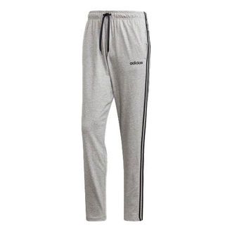 adidas Printing Knit Drawstring Sports Pants Gray DQ3079