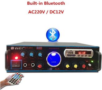 Trade Shop Trade Shop - Amplificatore Audio Karaoke Bluetooth Usb Sd Radio Fm Speaker Telecomando Q-t111