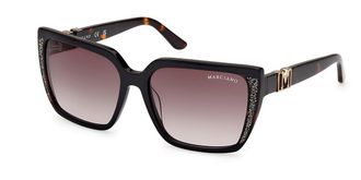 Guess GM00012 05B Womens Sunglasses Black Size 58