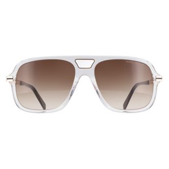 Marc Jacobs Aviator Mens Crystal Black Brown Gradient 415/S - One Size