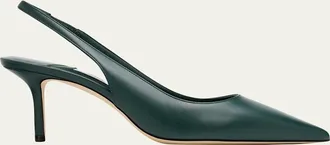 Jimmy Choo London 65mm Love Leather Slingback Pumps