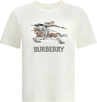 Burberry Witte Katoenen T-Shirt