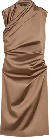 Max Mara Cantico draped midi dress - Brown
