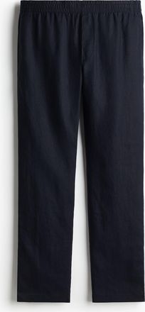 H&M Leinenhose in Regular Fit - Blue
