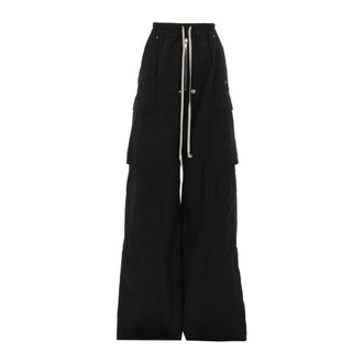 Rick Owens Double Cargo Jumbo Belas Pant - - Trousers - Donna - Nero - M