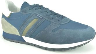 Nero Giardini Blauw Su&egrave;de Runner Schoenen - Heren - Sneakers - Blauw - 45 EU - Su&egrave;de - Schoenen