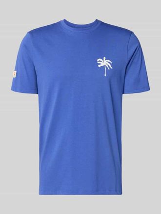 Blend T-Shirt mit Motiv-Print Modell SUN PALMS in Royal, Gr&ouml;&szlig;e XXL