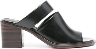 Christophe Lemaire 55mm leather mules - women - Calf Leather/Calf Leather/Calf Leather - 36 - Black