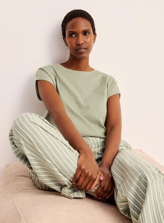 Miiyu Womens Soothing tone cap-sleeve T-shirt