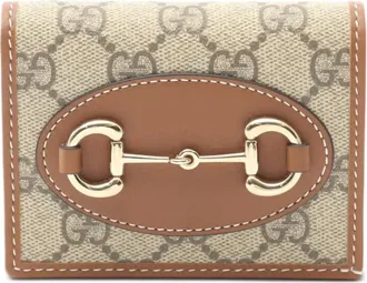 Gucci Portafoglio 1955 GG Supreme con morsetto anni 2020 - Marrone