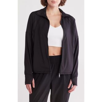 Apana Cloudy Full Zip Jacket in Rich Black at Nordstrom Rack, Size X-Large
