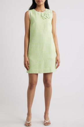 Lilly Pulitzer Edita Boucl&eacute; Sleeveless Shift Dress in Crocodile Green Fantasy Boucle at Nordstrom, Size 12