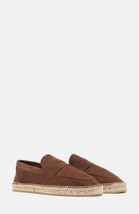 Scarosso Diego Espadrilles in Chestnut - Suede at Nordstrom, Size 43