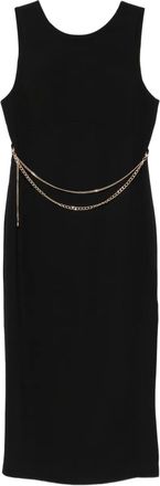 Twin-Set Abito midi smanicato - Nero