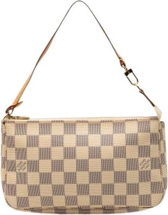 Louis Vuitton Pre-owned Pochette Accessoires - Dames - Vintage Schoudertas - Wit - ONE Size - Leer - Vintage