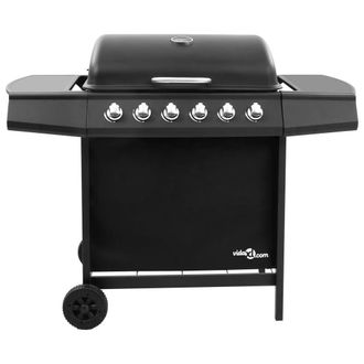 Berkfield Home Gas BBQ Grill with 6 Burners Black (FR/BE/IT/UK/NL only)
