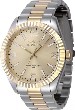Invicta Specialty Quartz Gold Dial Mens Watch 47457