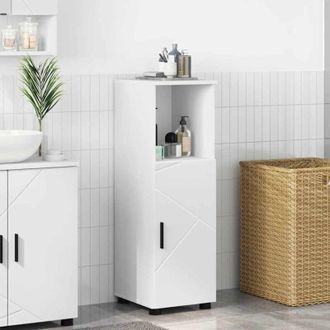 vidaXL Bathroom Cabinet White 30 x 35 x 95 cm Engineered wood & Metal vidaXL