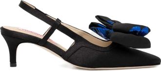 Custommade Anita slingback pumps - Zwart