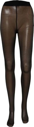 Dolce & Gabbana Nylon Tights met Jacquard Logo - Dames - Accessoires - Zwart - Maat: ONE Size Nylon