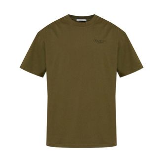 Givenchy T-Shirts, male, Green, Size: 2XL T-shirt in cotton with Stamp print