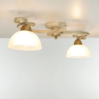 Licht-Erlebnisse Lampada Da Soffitto Aurora Di Color Bianco Shabby In Stile Country
