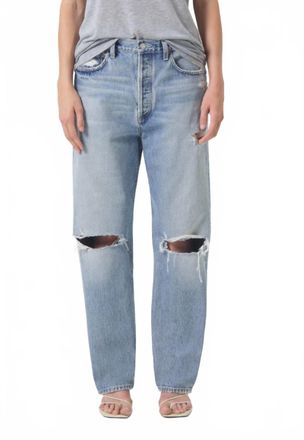 A Gold E Mid Rise Straight Jean In Threadbare