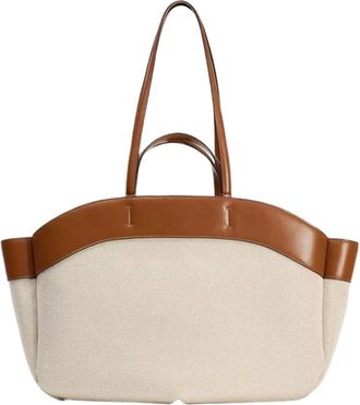 Generic Compatible For Women Tote Bag Underarm Pouch Large Capacity Pu Leather Shoulder Retro Crossbody Casual Portable Bucket Bags Handbag(Light brown)