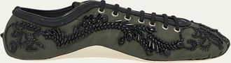 Dries Van Noten Embroidered Ballerina Sneakers