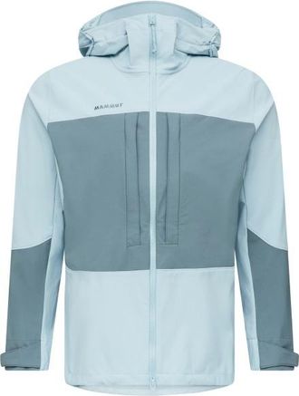 Mammut Skintrack SO Hooded Jacket Softshelljacke f&uuml;r Herren | grau/t&uuml;rkis