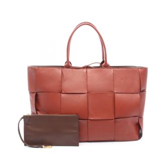 Bottega Veneta Brown Leather Handbag Pouch Tote Bag (Pre-Owned)