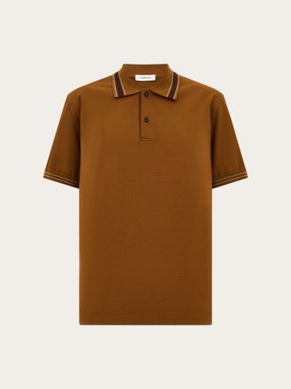 Ferragamo Uomo Polo a manica corta Marrone
