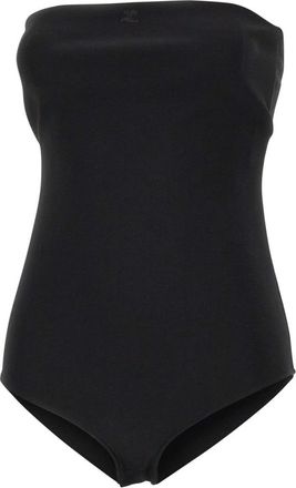 Courr&egrave;ges Bustier Lingerie Jersey Bodysuit - Dames - Bodies - Zwart - M - Tops