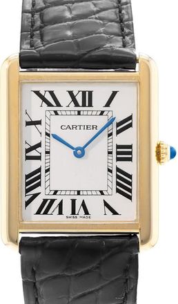 Cartier Pre-owned Cartier Tank Solo Quartz Silver Dial Mens Watch W1018855
