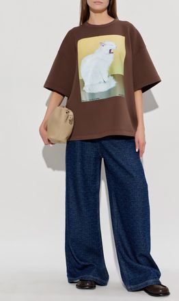 Munthe T-shirt Raploi, Womens, Brown