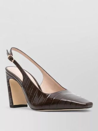 Stuart Weitzman calf leather slingback pumps