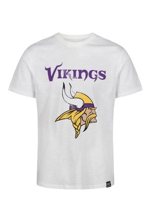 Recovered Clothing Minnesota Vikings White NFL Est Ecru T-Shirt
