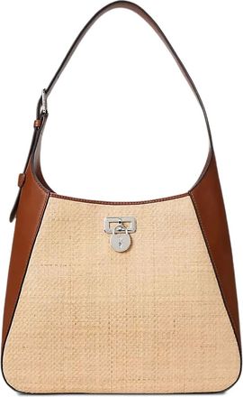 Lauren Ralph Lauren Borsa a spalla Tanner con inserto intrecciato - Toni neutri