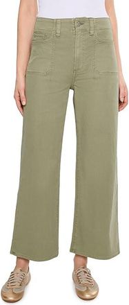 Paige Anessa with Stitch Through Utility Pocket with Hem in Vintage Oak Moss Womens Jeans Vintage Oak Moss : 30 27, Cotton/Denim/Polyester