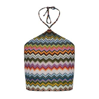 Missoni Sleeveless Tops, female, Multicolor, Size: M Short Off-the-Shoulder Top